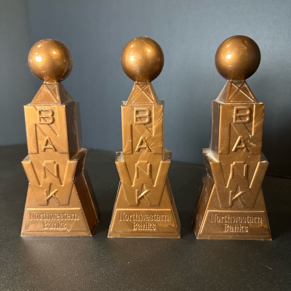 Vintage Northwestern Banks Weatherball Coin Banks‎ Lot of 3 Minneapolis
